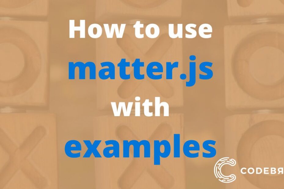 Learn Matter.js with examples